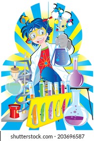 Vector Kid Science Experiments