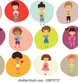 vector kids background