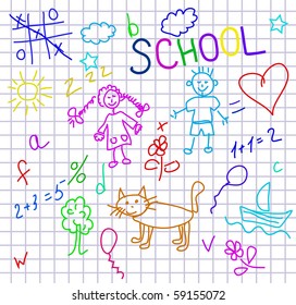 vector kids background.