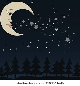 vector kids background star illustration