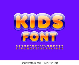 Vector Kids Font Bright Glossy Alphabet Stock Vector (Royalty Free ...