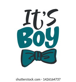 Vector kids illustration of lettering for invitation and greeting card, cake toppers, prints and posters. Calligraphic elements for design of baby birthdays and parties for girls and boys 
