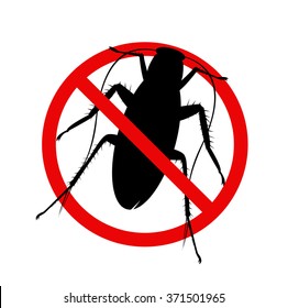 The vector of kill cockroach sign