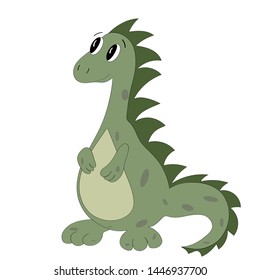 Vector kind dinosaur for emblem, logo or print