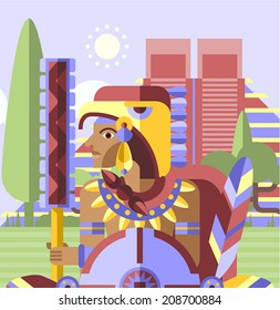 Vector King of the Aztecs