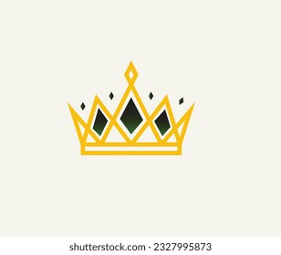 vector king crown illustration. royal crown logo design  