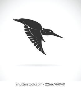 Vector of kingfisher design on white background. Easy editable layered vector illustration. Bird. Wild animals.