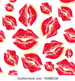 Vector kiss lips