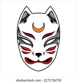 Vector Kistune Mask Good Design Reference Stock Vector (Royalty Free ...