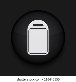 Vector kitchen board icon. Eps10. Easy to edit
