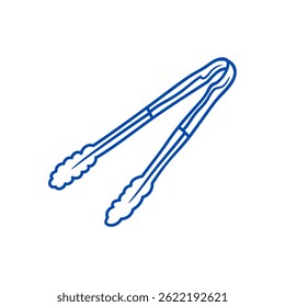 Vector of a kitchen Pliers. Food gripper