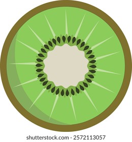 vector kiwi with bones and illustration EPS10 pattern