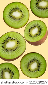 vector Kiwi Fruit Food summer