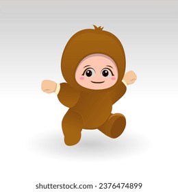 Vector Kiwi fruta kawaii personaje de caricatura vector divertido Kiwi fruta kawaii ilustración