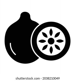 Vektor-Kiwi-Symboldesign
