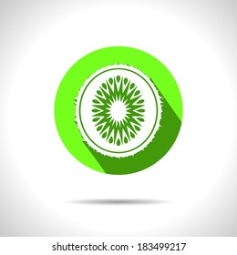 Vector kiwi icon. Eps10
