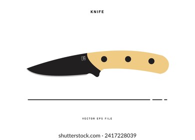 Vector de equipos de cuchillos utilizados normalmente para cocinar o cortar objetos