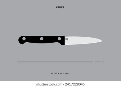 Vector de equipos de cuchillos utilizados normalmente para cocinar o cortar objetos