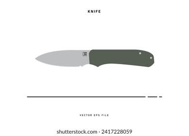 Vector of knife equipment usually used for cooking or cutting objects