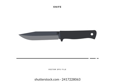 Vector of knife equipment usually used for cooking or cutting objects