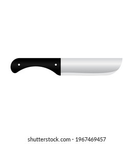 Vector knife isolated on white background