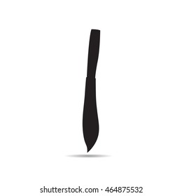 vector of knife on white background