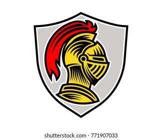 Vector of knight helmet, could be use as logo icon or avatar