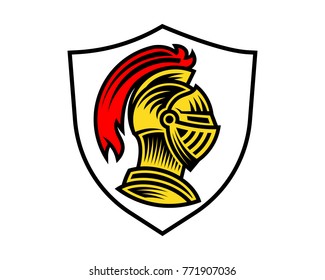 Vector of knight helmet, could be use as logo icon or avatar
