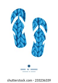 Vector knit sweater fabric horizontal texture flip flops silhouettes pattern frame