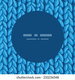 Vector knit sweater fabric horizontal texture frame seamless pattern background