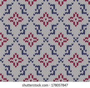 Vector  knitted background