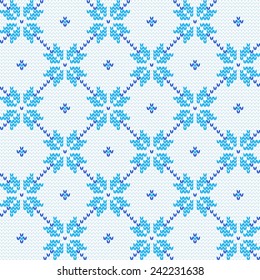 Vector knitted background. Design template with place for your text. Can be used for web pages, identity style, printing, invitations, banners