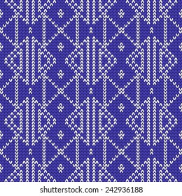 Vector knitted background. Design template with place for your text. Can be used for web pages, identity style, printing, invitations, banners