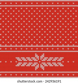 Vector knitted background. Design template with place for your text. Can be used for web pages, identity style, printing, invitations, banners