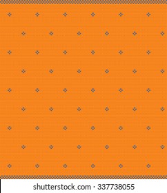 Vector knitted background. Design template with place for your text. Winter background with norwegian decorations.