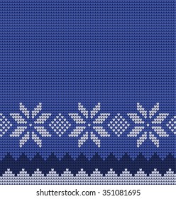  Vector knitted geometrical CHRISTMAS pattern