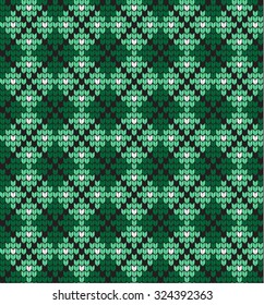  Vector knitted geometrical pattern 