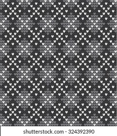 Vector knitted geometrical pattern 