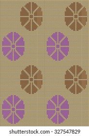  Vector knitted geometrical pattern 