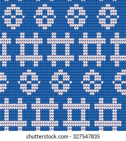  Vector knitted geometrical pattern 