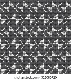  Vector knitted geometrical pattern 