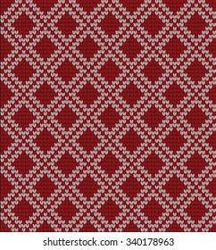  Vector knitted geometrical pattern 