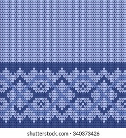  Vector knitted geometrical pattern 
