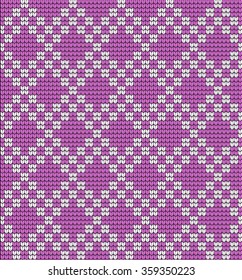  Vector knitted geometrical pattern 