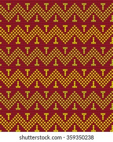  Vector knitted geometrical pattern 