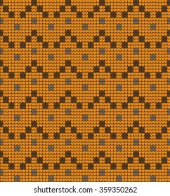  Vector knitted geometrical pattern 