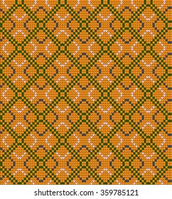  Vector knitted geometrical pattern 