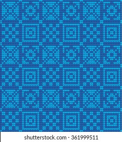  Vector knitted geometrical pattern 