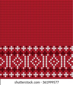  Vector knitted geometrical pattern 