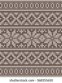  Vector knitted geometrical pattern 